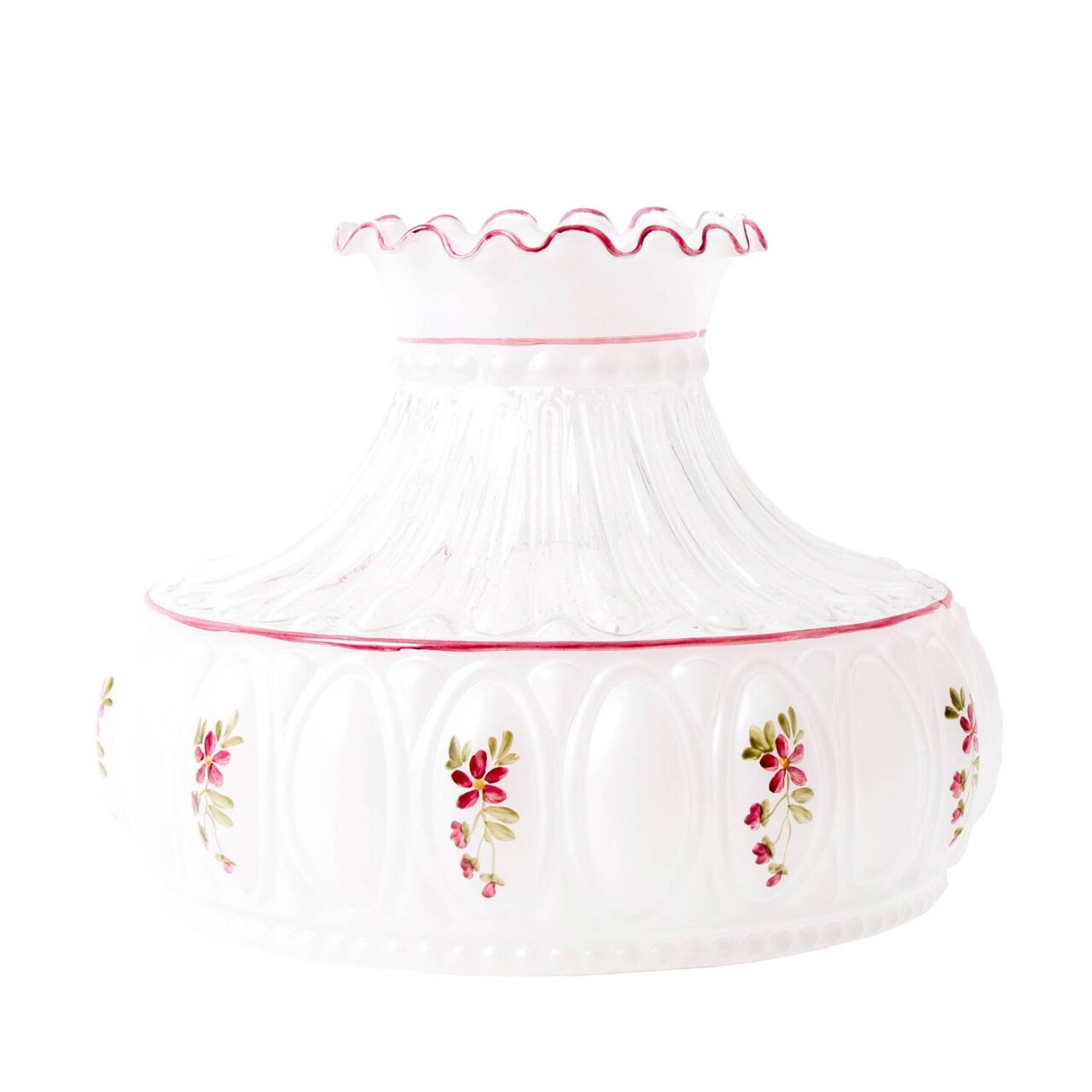 Aladdin Glass Oil Lamp Shade, 10 inch Base Fits Aladdin Non-Electric Fuel Lamps